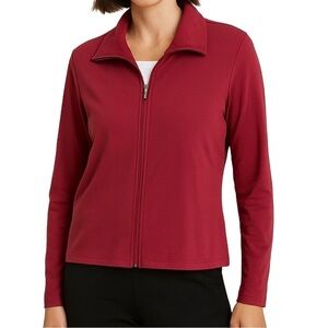 EILEEN FISHER Organic Pima Cotton Zippered Jacket Women’s Medium